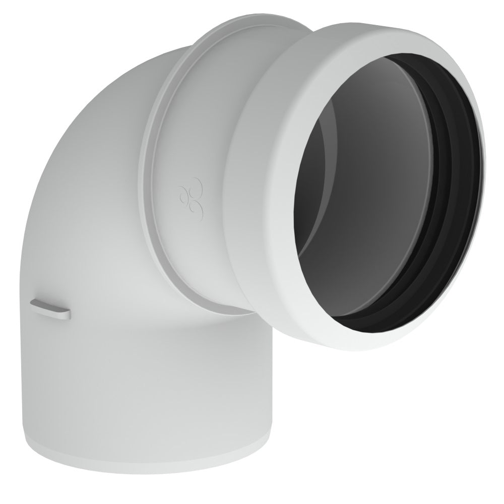 Burgerhout Safe-PP rookgas bocht 80mm 90° 400453992