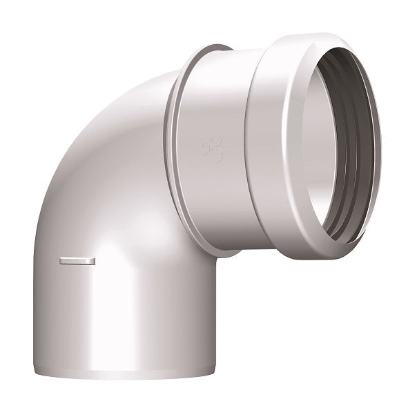 Burgerhout Safe-PP rookgas bocht 80mm 90° 400453992