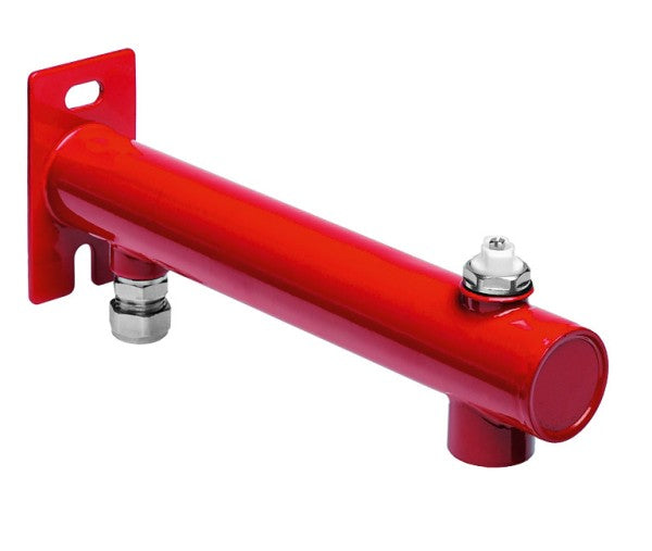 Expansievatbeugel 3-gats rond rood met puntstuk en ontluchter