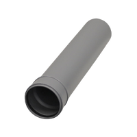 Burgerhout Twinline PP rookgasafvoer pijp 100 250 mm 400452130  | CVketel.nl