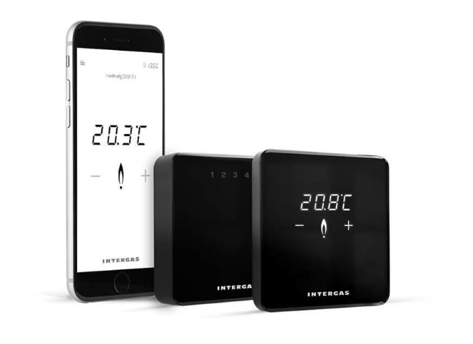 Intergas Comfort Touch thermostaat zwart 030034