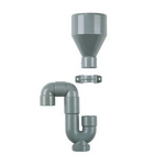 Dyka PVC CV condensafvoerset 40 mm grijs 20036547