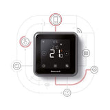 Honeywell Home T6R Wifi slimme thermostaat met standaard zwart Y6H910RW4013